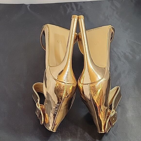 BRAND NEW MELLY ZOANNA ADJUSTABLE BUCKLE ANKLE STRAP ONE BAND STRAP SANDAL - Picture 12 of 16